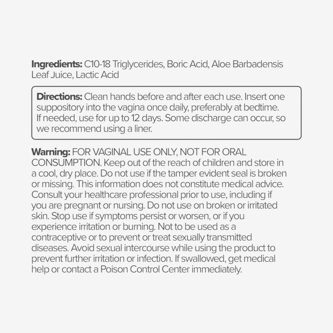 Boorzuur Vaginale Zetpil